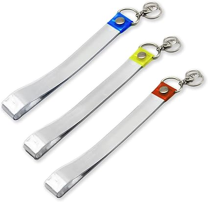 Amazon.co.jp: [nijimomo] キーホルダー 銀テープ 3セット 収納